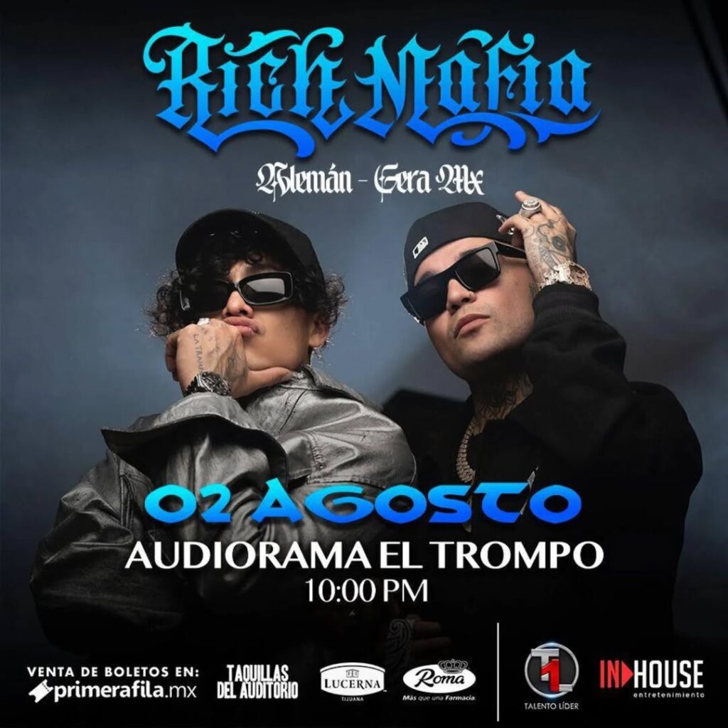ALEMÁN Y GERA MX EN TIJUANA 2025 AUDIORAMA EL TROMPO RICH MAFIA