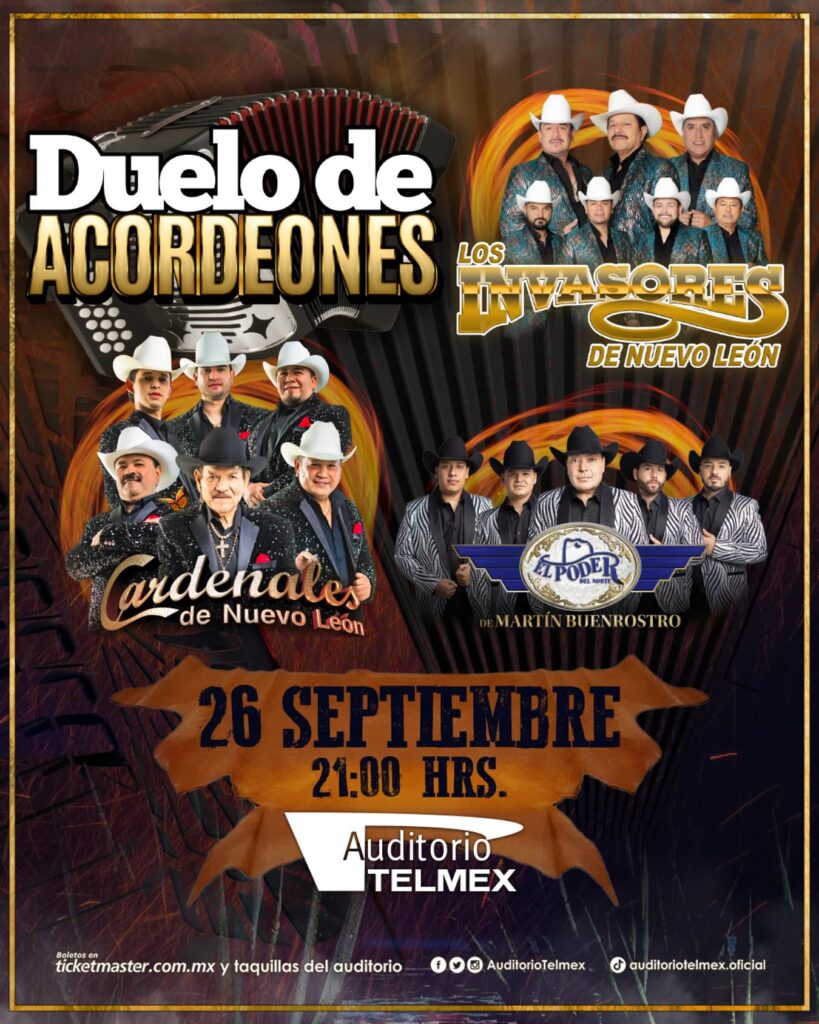 DUELO DE ACORDEONES EN GUADALAJARA 2025 AUDITORIO TELMEX