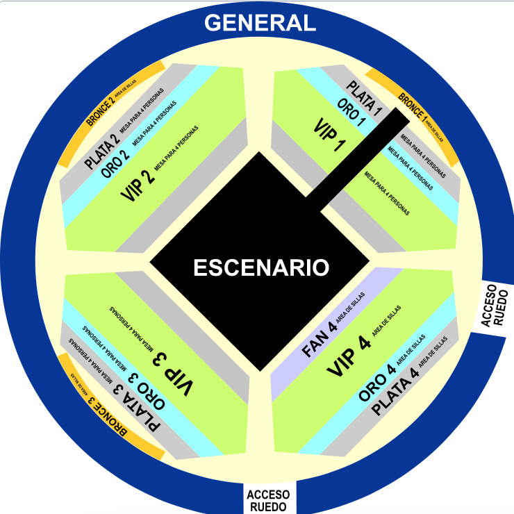 Mapa Plaza de Toros San Buenaventura