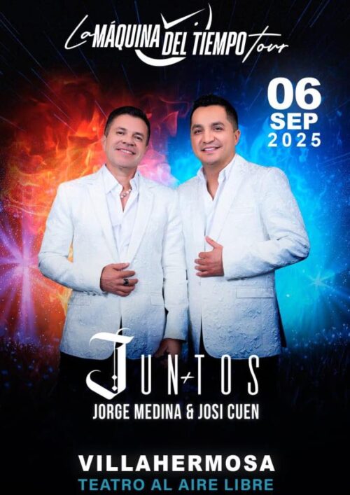 JORGE MEDINA Y JOSI CUEN VILLAHERMOSA 2025 TEATRO PARQUE TABASCO