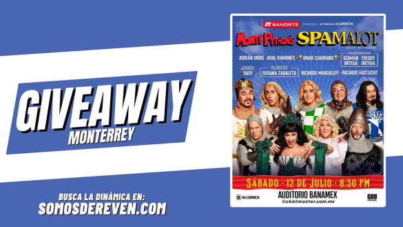 SPAMALOT GIVEAWAY EN AUDITORIO BANAMEX 2025