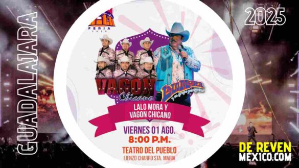 LALO MORA Y VAGÓN CHICANO LAGOS DE MORENO 2025 LIENZO CHARRO