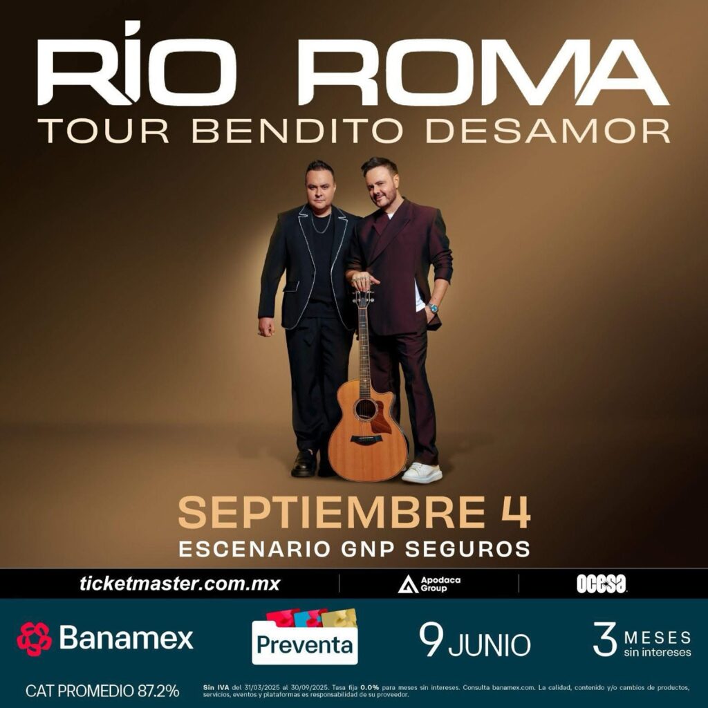 RÍO ROMA GIVEAWAY EN ESCENARIO GNP SEGUROS 2025