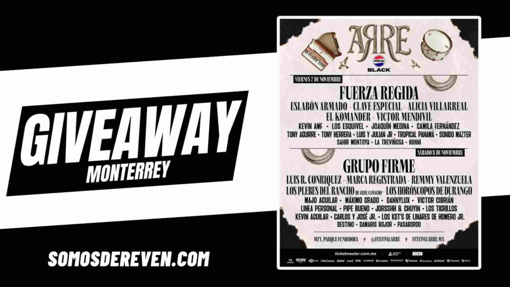 ARRE PEPSI BLACK GIVEAWAY EN PARQUE FUNDIDORA 2025